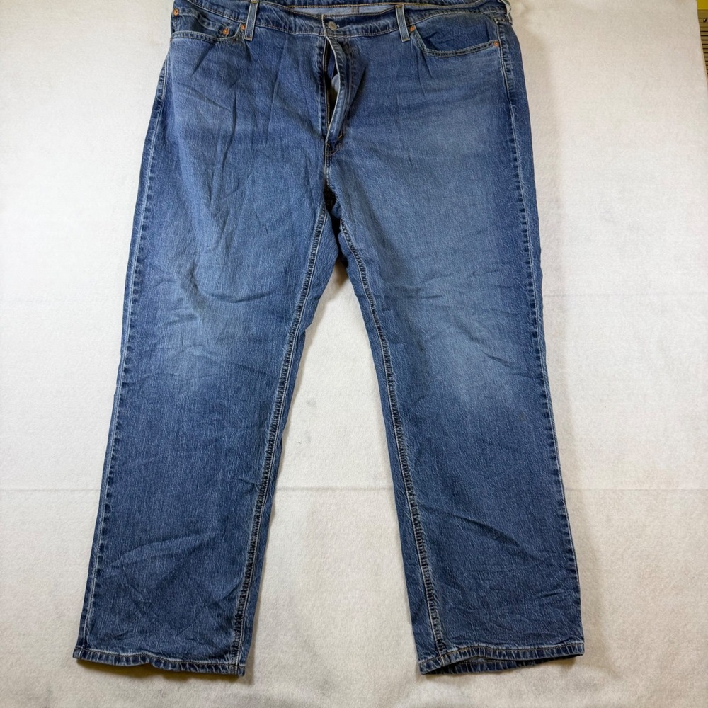 Levis 541 Athletic Taper Mens Blue Denim Jeans 44x30 Medium Wash 5-Pocket - Picture 3 of 5